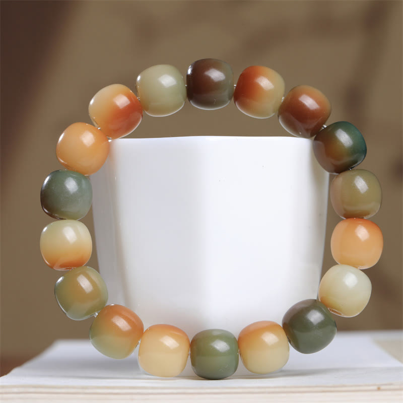 KarmaRipple's Colorful Bodhi Seed Peace Wisdom Bracelet p8