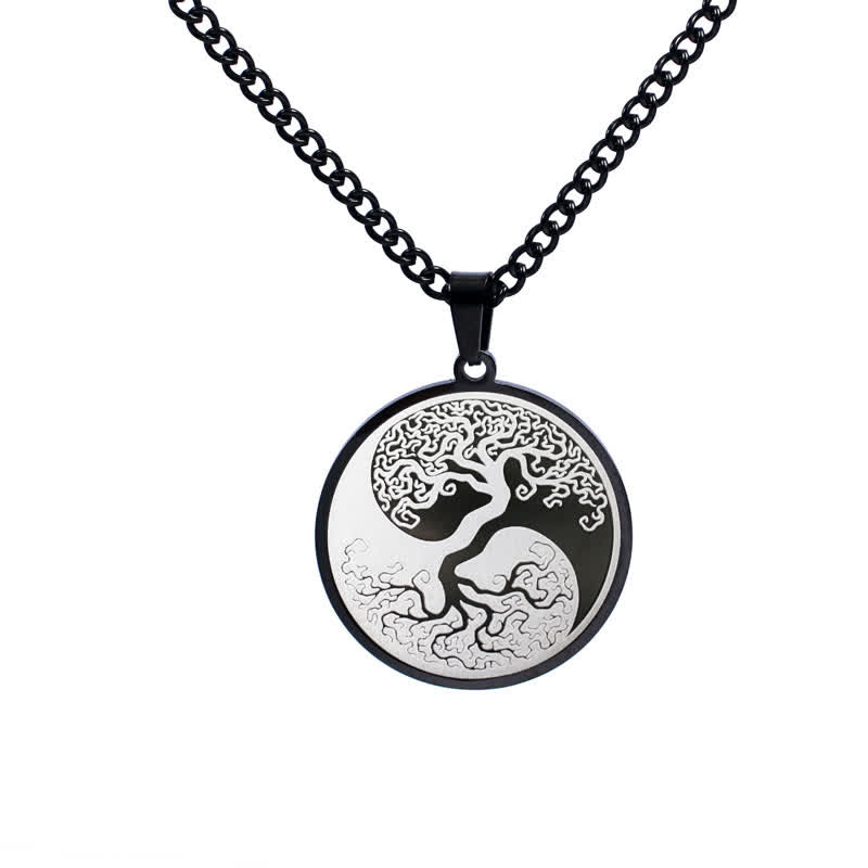 KarmaRipple's The Tree of Life Titanium Steel Connection Pendant Necklace p1