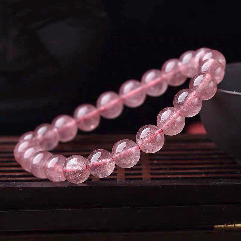KarmaRipple's Authentic Rose Quartz Love Caring Bracelet p1