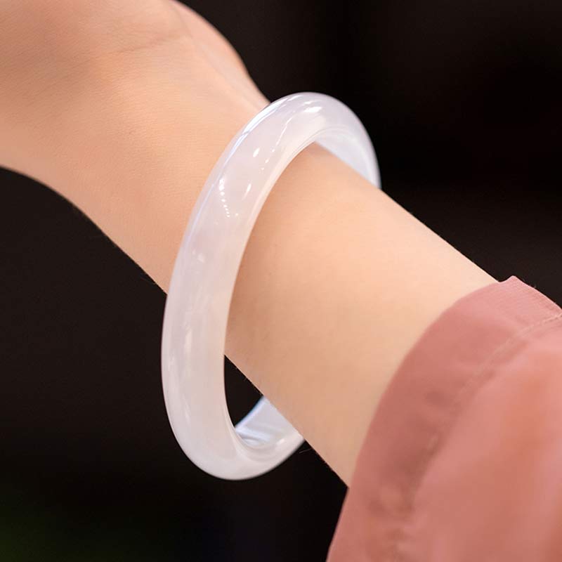 KarmaRipple's Authentic Chalcedony Balance Positive Bracelet Bangle p1