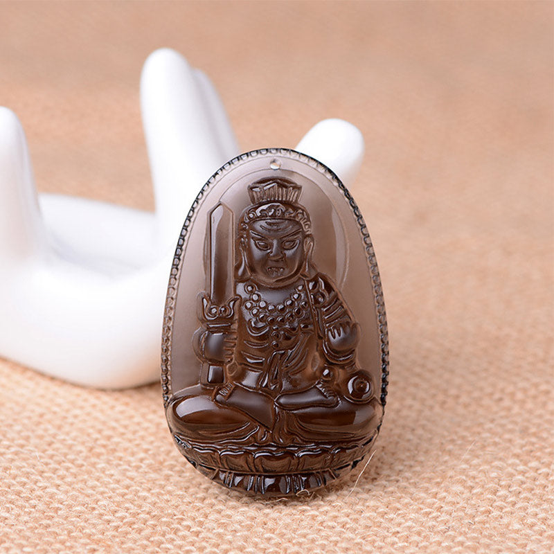 KarmaRipple's Chinese Zodiac Obsidian Protection Pendant p22