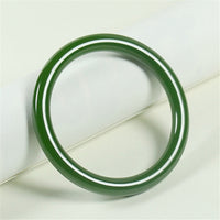 KarmaRipples Cyan Jade Longevity Blessing Armreif 