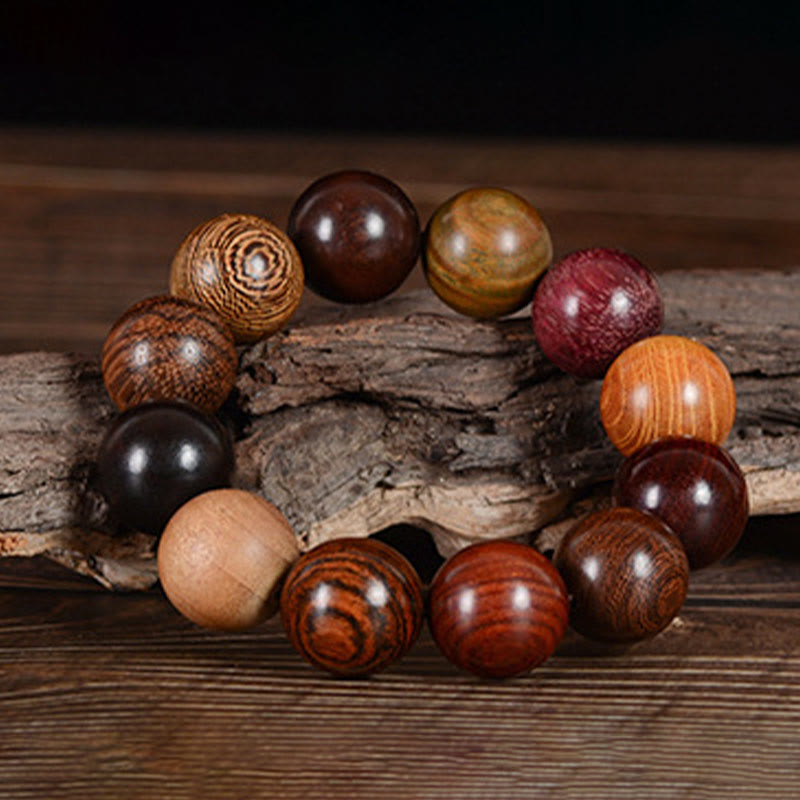 KarmaRipple's Multicolored Sandalwood Protection Balancing Bracelet p5