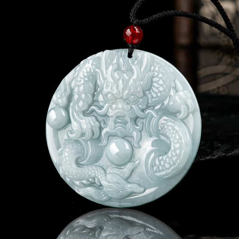 KarmaRipple's ???A Flash Sale- Chinese Zodiac Dragon Jade Success Amulet String Pendant p2