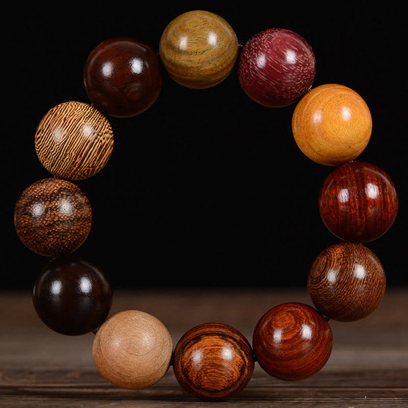 KarmaRipple's Multicolored Sandalwood Protection Balancing Bracelet p8
