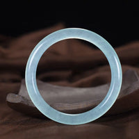 KarmaRipples Armreif mit blauem Chalcedon für emotionale Balance und Energie