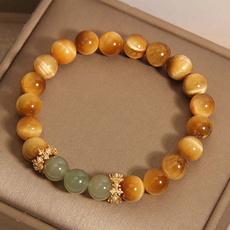 KarmaRipple's Tiger Eye Jade Courage Bracelet p4