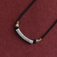 KarmaRipples Halskette mit Anhänger „Sechs wahre Worte, Herz-Sutra“ aus 999er Sterlingsilber