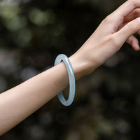 KarmaRipples authentischer Aquamarin Serenity Armreif