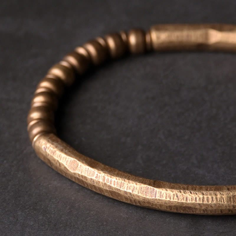 KarmaRipple's Bronze Brass Balance Wealth Simple Bracelet p3