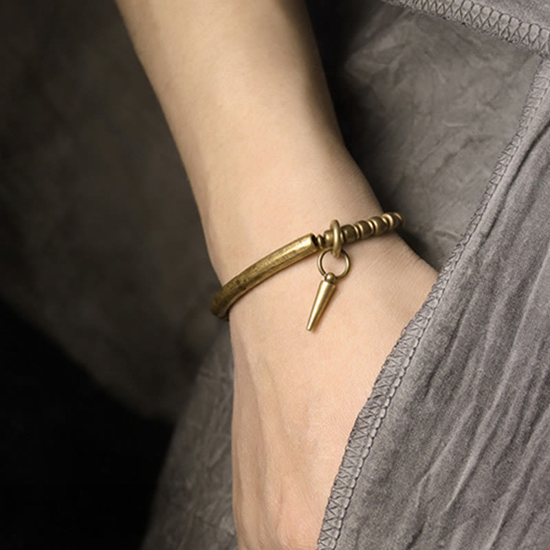 KarmaRipple's Bronze Brass Balance Wealth Simple Bracelet p10