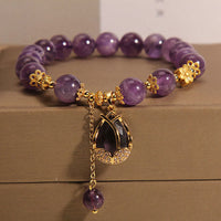 KarmaRipples Amethyst Lily Talisman Balance Ausgleichsarmband