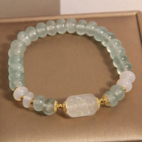 KarmaRipples Aquamarin-Jade-Abakus-Perlenstickerei-Serenity-Armband
