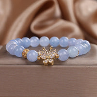 Aquamarin-Schmetterlings-Serenity-Armband von KarmaRipple
