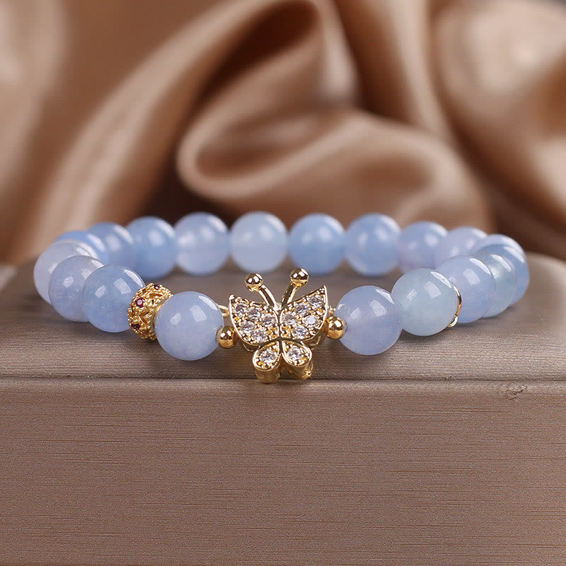 KarmaRipple's Aquamarine Butterfly Serenity Bracelet p11