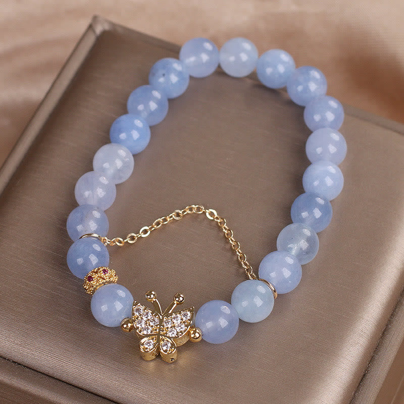 KarmaRipple's Aquamarine Butterfly Serenity Bracelet p4