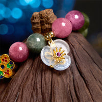 Turmalin-Weisheitsblumenarmband von KarmaRipple