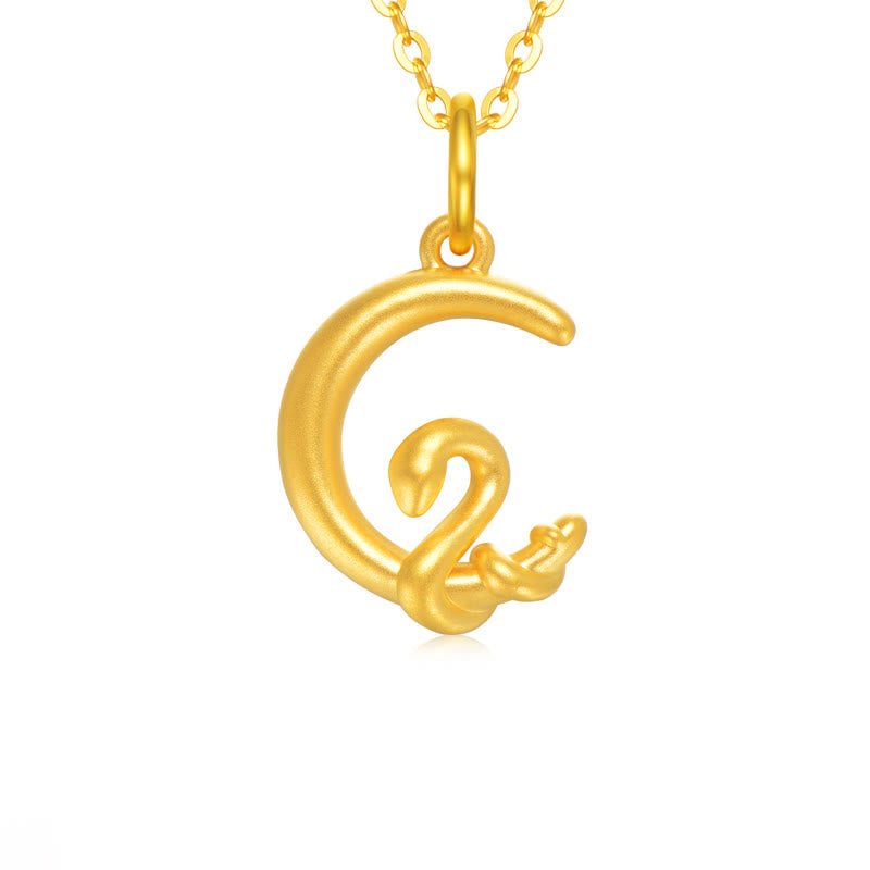 KarmaRipple's 999 Gold Moon Year Of The Snake Fortune Pendant Necklace p7