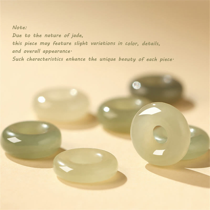 KarmaRipple's Authentic Hetian Jade Peace Buckle Red String Protection Fortune Bracelet p7