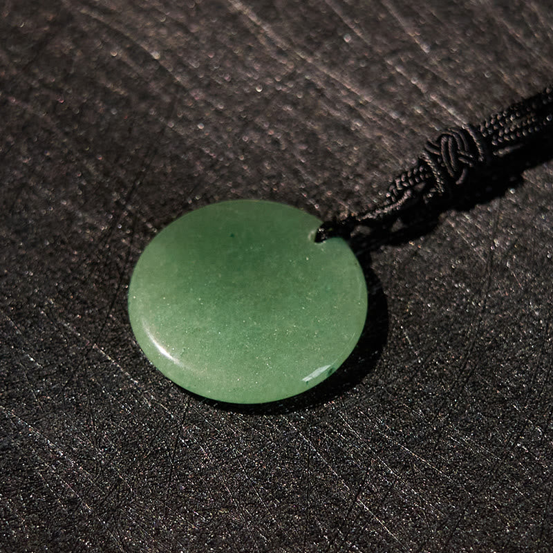 KarmaRipple's Vajra Dorje Sanskrit Pattern Authentic Various Gemstone Black Obsidian Fulfilment Pendant Necklace p20