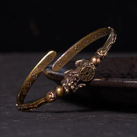 KarmaRipple's Pi Xiu Tragemünze Barren Bronze Messing Glück Reichtum Armband Armreif