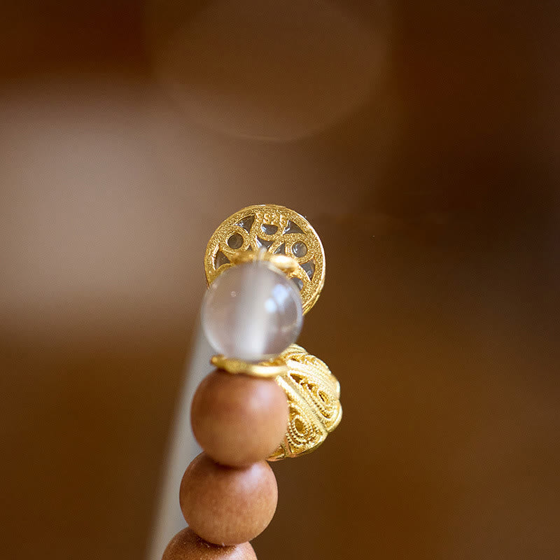 KarmaRipple's Sandalwood Gray Agate Chalcedony Cuff Half Bracelet Bangle p16