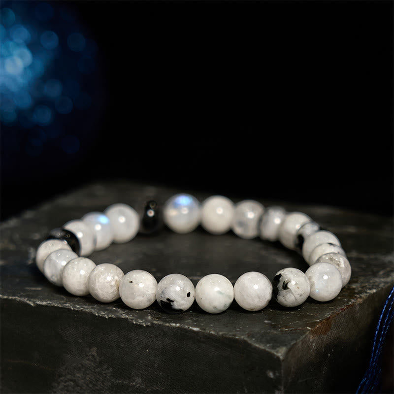 KarmaRipple's Rainbow Moonstone Balance Bracelet p2