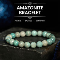 KarmaRipples Amazonit-Armband mit positiver Balance