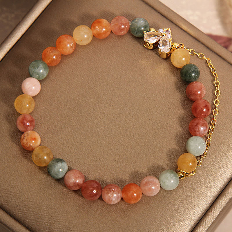 KarmaRipple's Citrine Green Gemstone Prosperity Bracelet p3