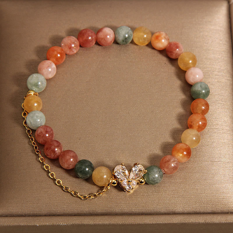 KarmaRipple's Citrine Green Gemstone Prosperity Bracelet p6