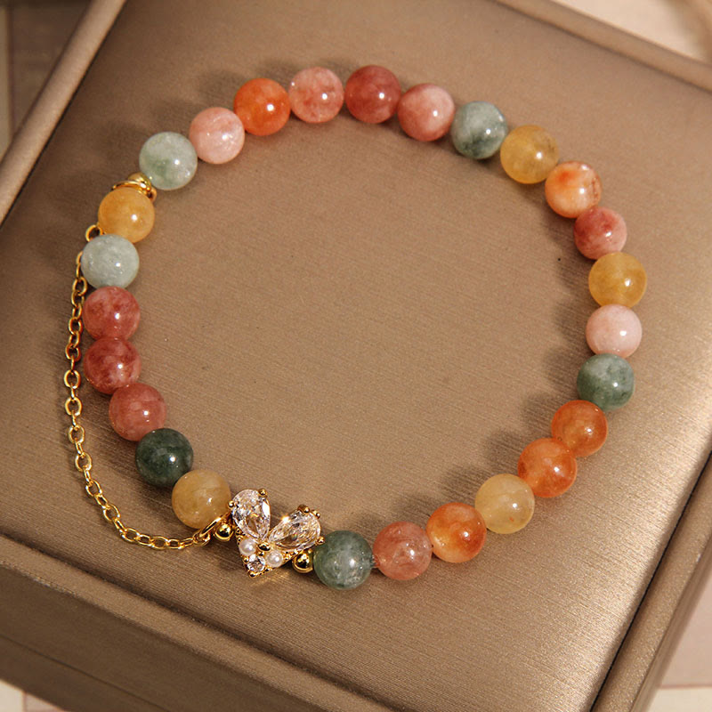 KarmaRipple's Citrine Green Gemstone Prosperity Bracelet p4