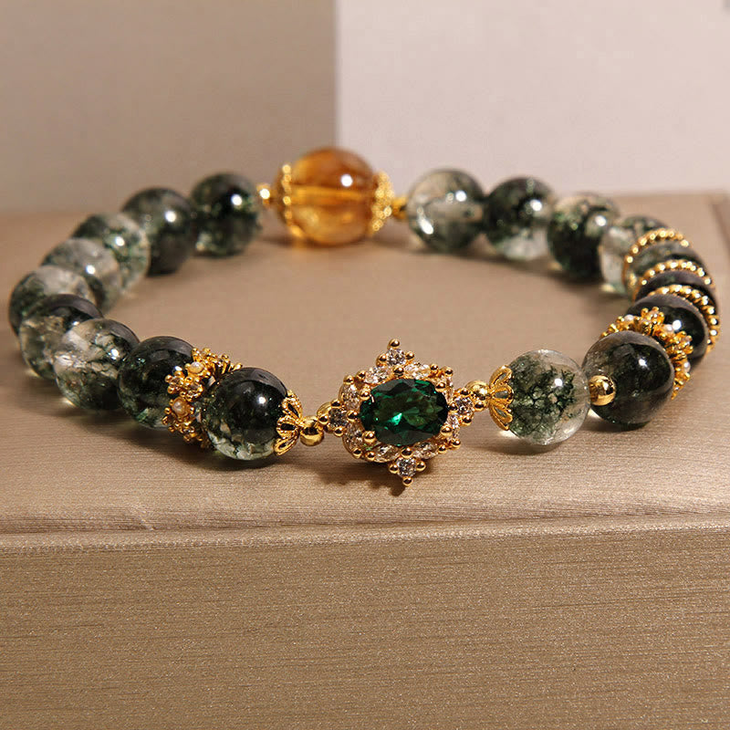 KarmaRipple's Green Phantom Green Gemstone Confidence Bracelet p8