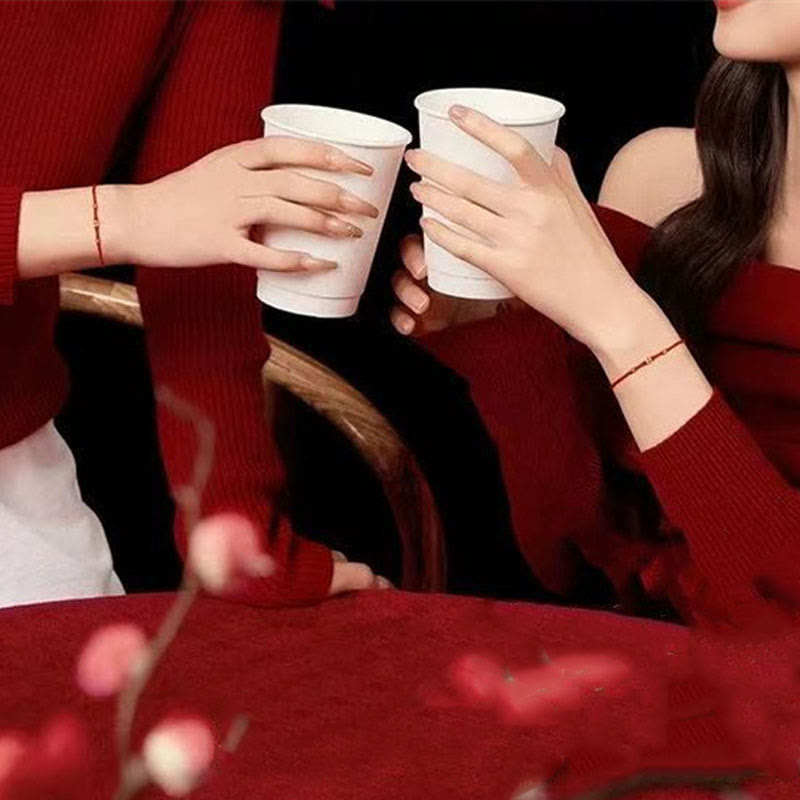 KarmaRipple's Handmade Woven Red String 925 Sterling Silver Fu Character Fortune Bracelet p13