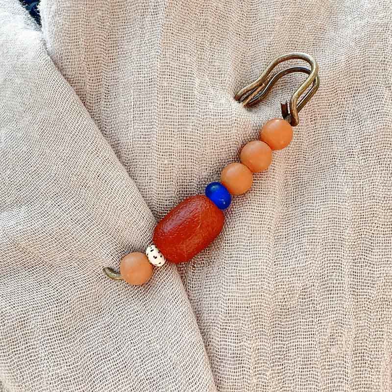 KarmaRipple's Bodhi Seed Agate Calm Balance Brooch p7
