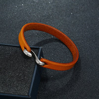 KarmaRipples Vintage-Lederarmband mit schlichter, robuster Schnalle