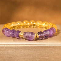 KarmaRipples Citrin-Amethyst-Pixiu-Wohlstandsarmband