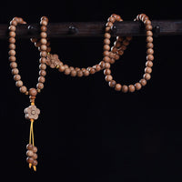 KarmaRipples Sandelholz-Pflaumenblüten-Talisman-Ausgleichs-Mala-Armband