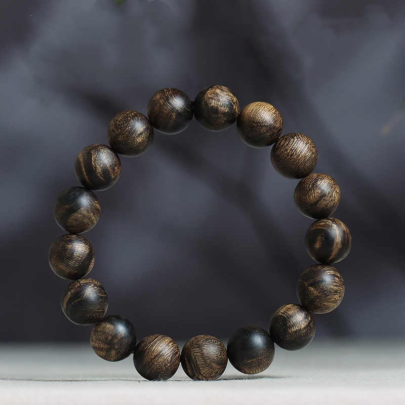 KarmaRipple's Rare Brunei Agarwood Water Ripple Pattern Peace Calm Bracelet p1