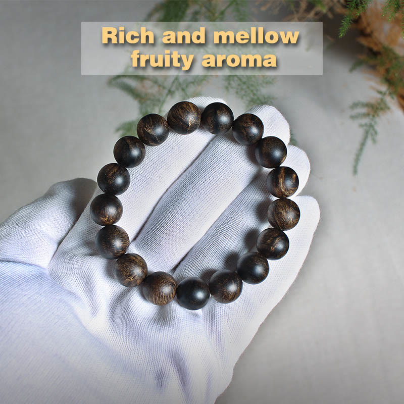 KarmaRipple's Rare Brunei Agarwood Water Ripple Pattern Peace Calm Bracelet p22