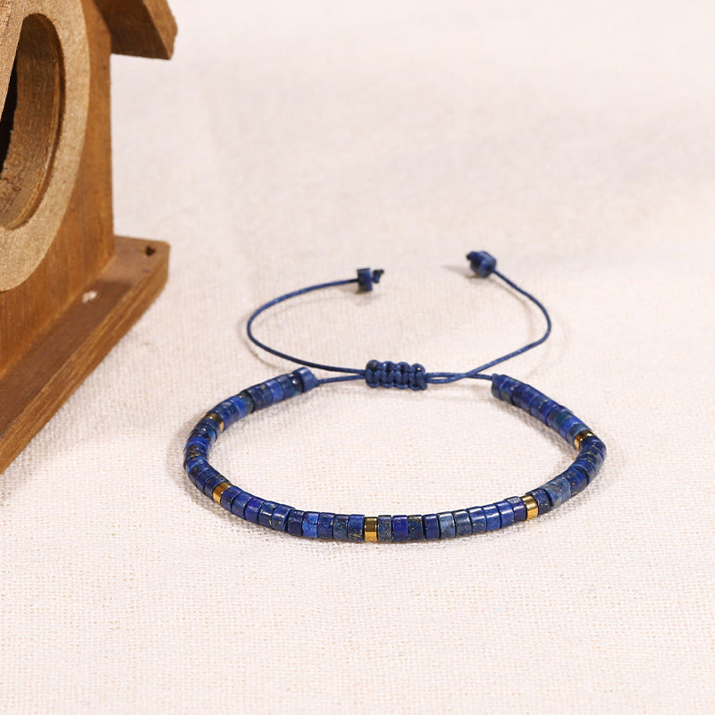 KarmaRipple's Authentic Lazurite Spacer Bead Positive Balance Bracelet p9