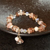 KarmaRipples authentisches Super Seven Edelstein-Armband mit unregelmäßigen kleinen Stücken