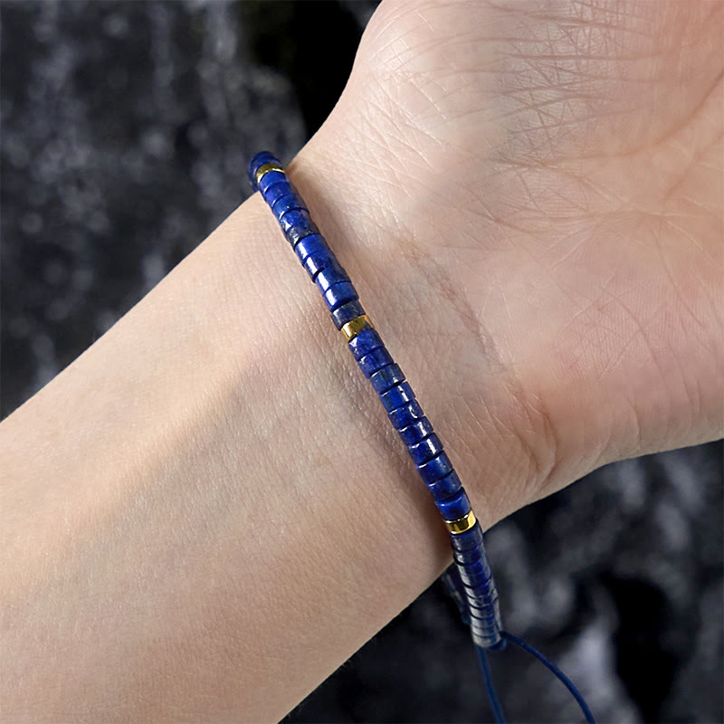 KarmaRipple's Authentic Lazurite Spacer Bead Positive Balance Bracelet p4