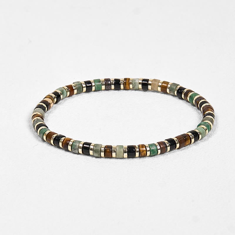 KarmaRipple's Authentic Hematite Tiger Eye Stones Support Bracelet p7