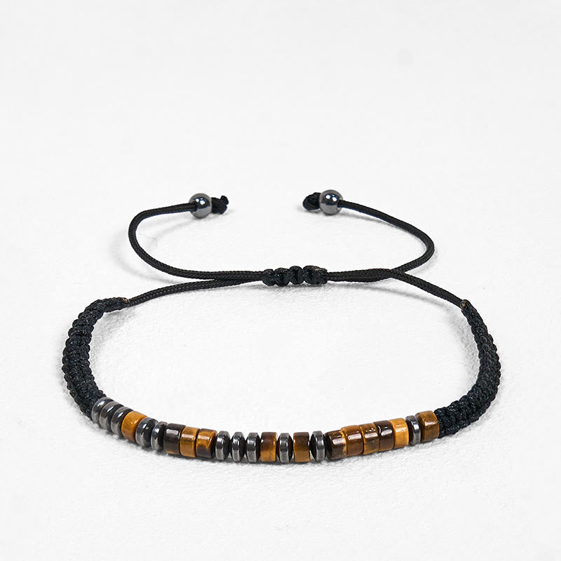 KarmaRipple's 3Pcs Tiger Eye Lava Rock Protection Bracelet Set p12