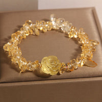 KarmaRipples authentisches Citrin-Pleasure-Armband mit unregelmäßigen Perlen