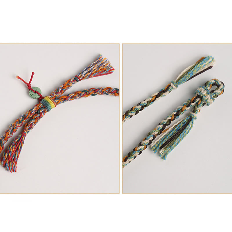 KarmaRipple's Dragon Boat Festival Colorful Rope Lava Rock Fu Character Rice Dumplings Fortune Woven Bracelet p17