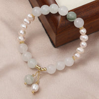 Tianshan Jade Pearl Abundance Armband von KarmaRipple