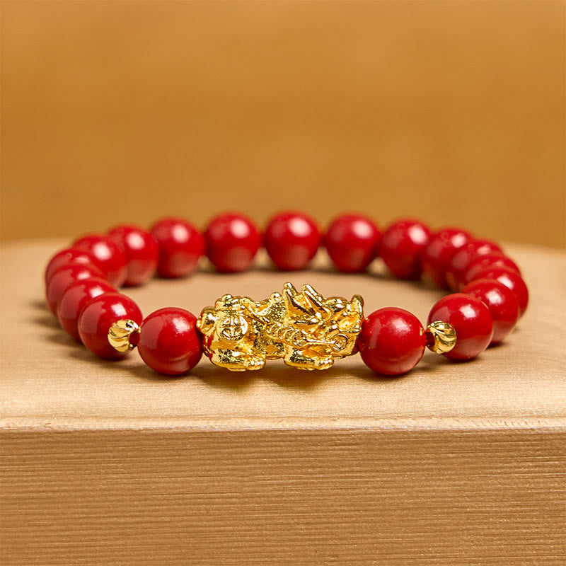 KarmaRipple's Cinnabar PiXiu Calm Blessing Bracelet p2