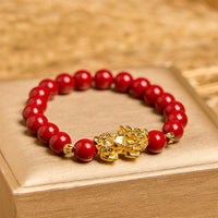 KarmaRipples Cinnabar PiXiu Calm Blessing Armband