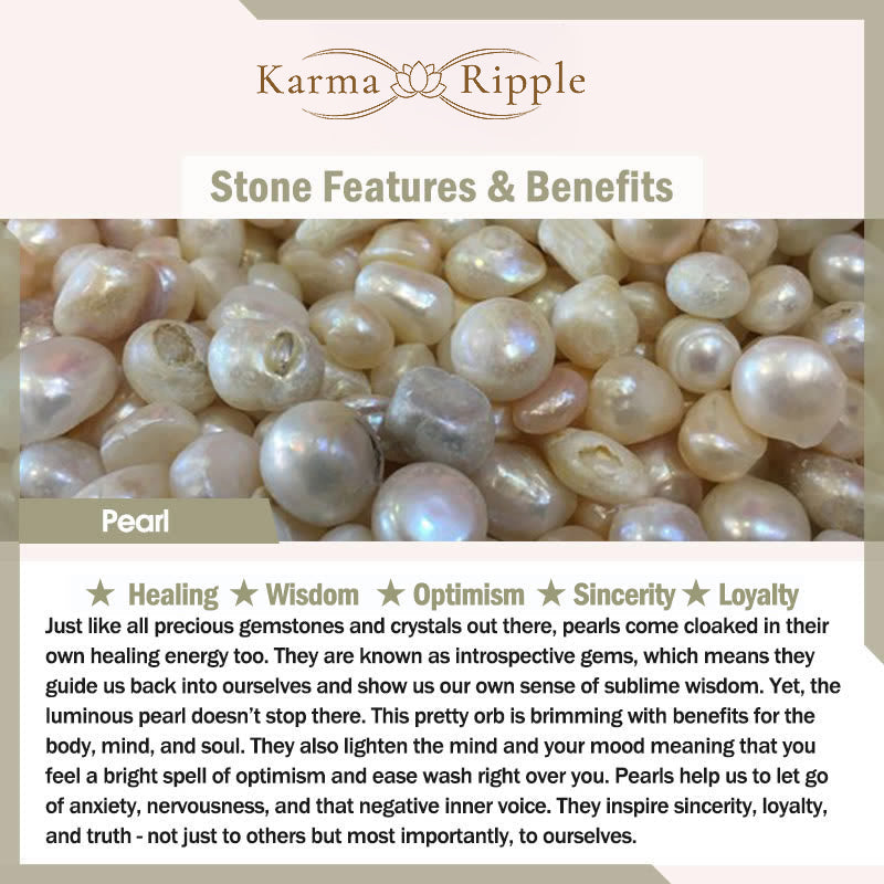 KarmaRipple's Authentic Strawberry Quartz Pearl Love Positive Chain Bracelet p5